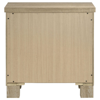 Oakglen 2-drawer Nightstand Bedside Table Weathered Oak - 225102