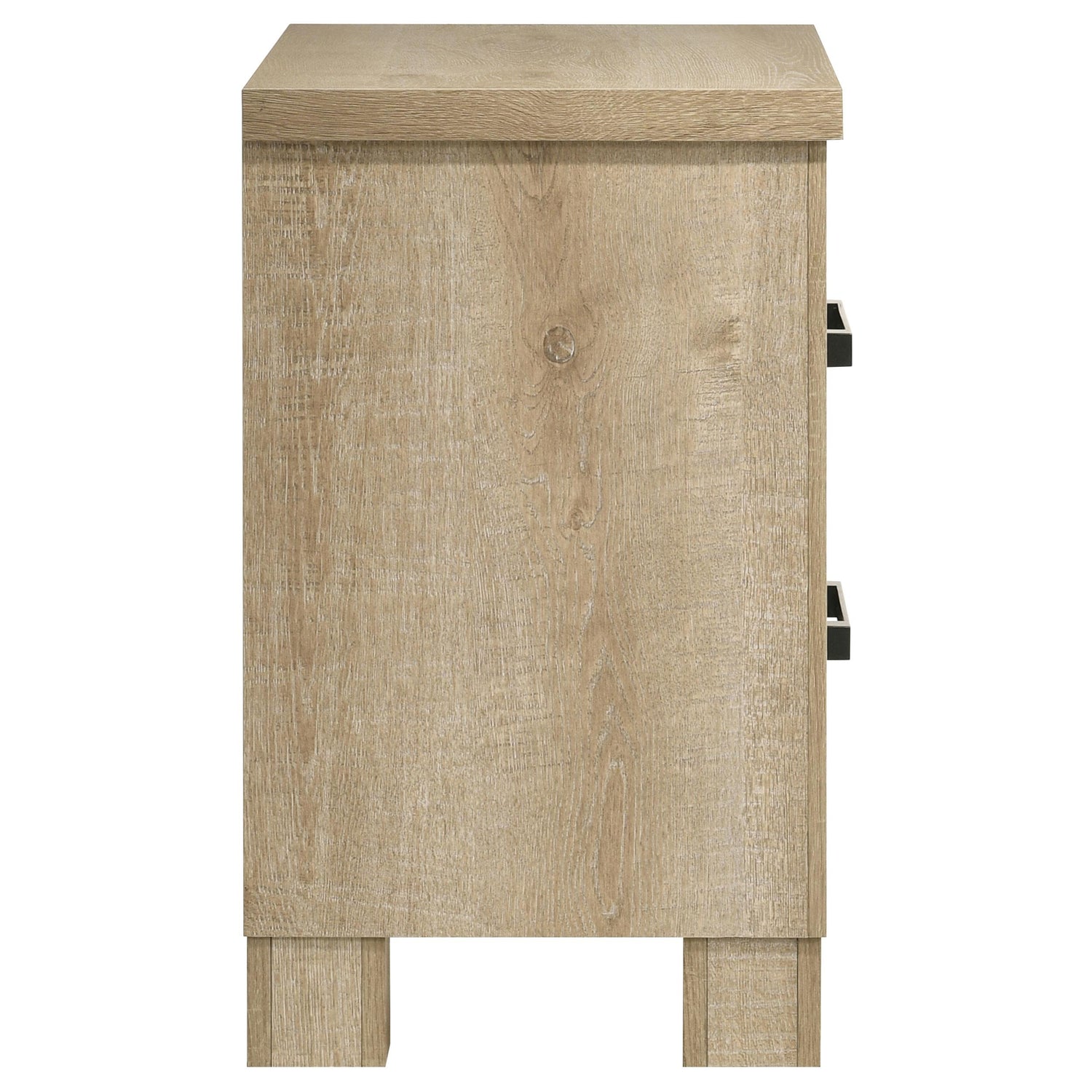 Oakglen 2-drawer Nightstand Bedside Table Weathered Oak - 225102