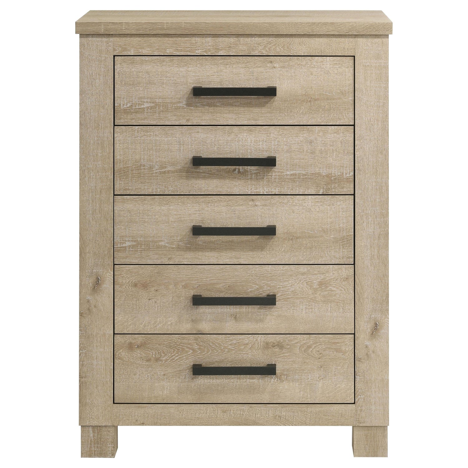 Oakglen 5-drawer Bedroom Chest of Drawers Weathered Oak - 225105