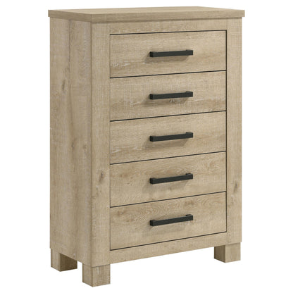 Oakglen 5-piece Queen Bedroom Set Weathered Oak - 225101Q-S5