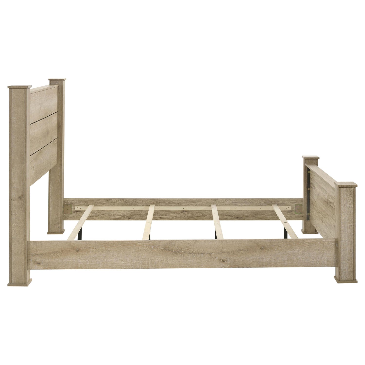 Oakglen 55-inch California King Panel Bed Weathered Oak - 225101KW