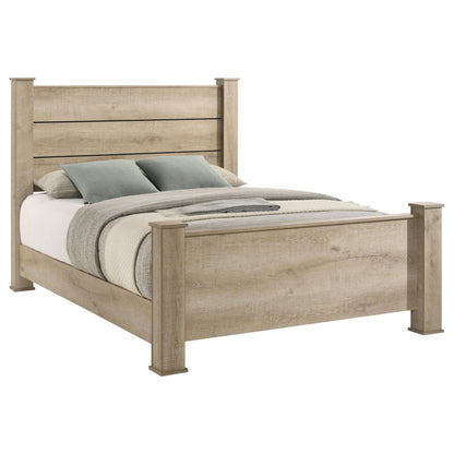 Oakglen 55-inch Queen Panel Bed Weathered Oak - 225101Q