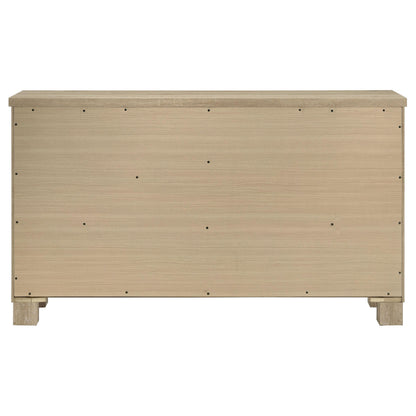 Oakglen 6-drawer Bedroom Dresser Weathered Oak - 225103