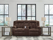 Observation Chocolate Power Reclining Loveseat with Console - PC2140696
