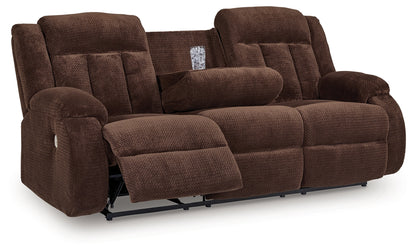 Observation Chocolate Power Reclining Sofa with Drop Down Table - PC2140699