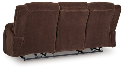 Observation Chocolate Power Reclining Sofa with Drop Down Table - PC2140699