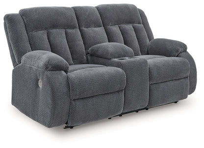 Observation Steel Power Reclining Loveseat with Console - PC2140596