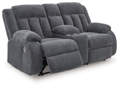 Observation Steel Power Reclining Loveseat with Console - PC2140596