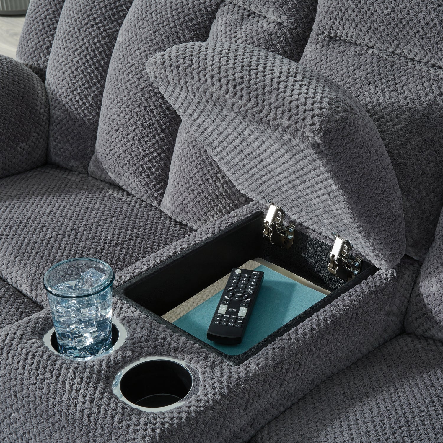Observation Steel Power Reclining Loveseat with Console - PC2140596