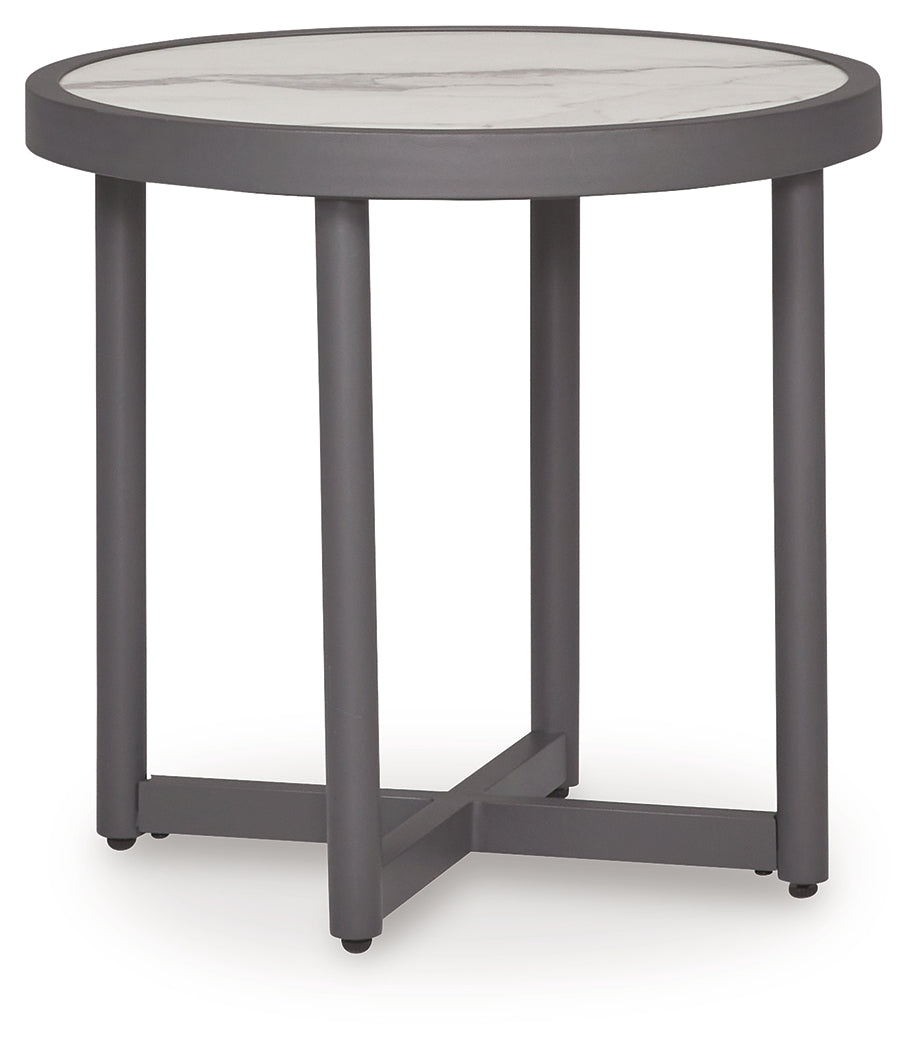 Ocean Beach Gray Outdoor End Table - PCP510-706