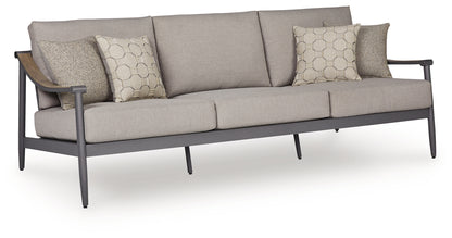 Ocean Beach Gray Outdoor Sofa with Cushion - PCP510-838
