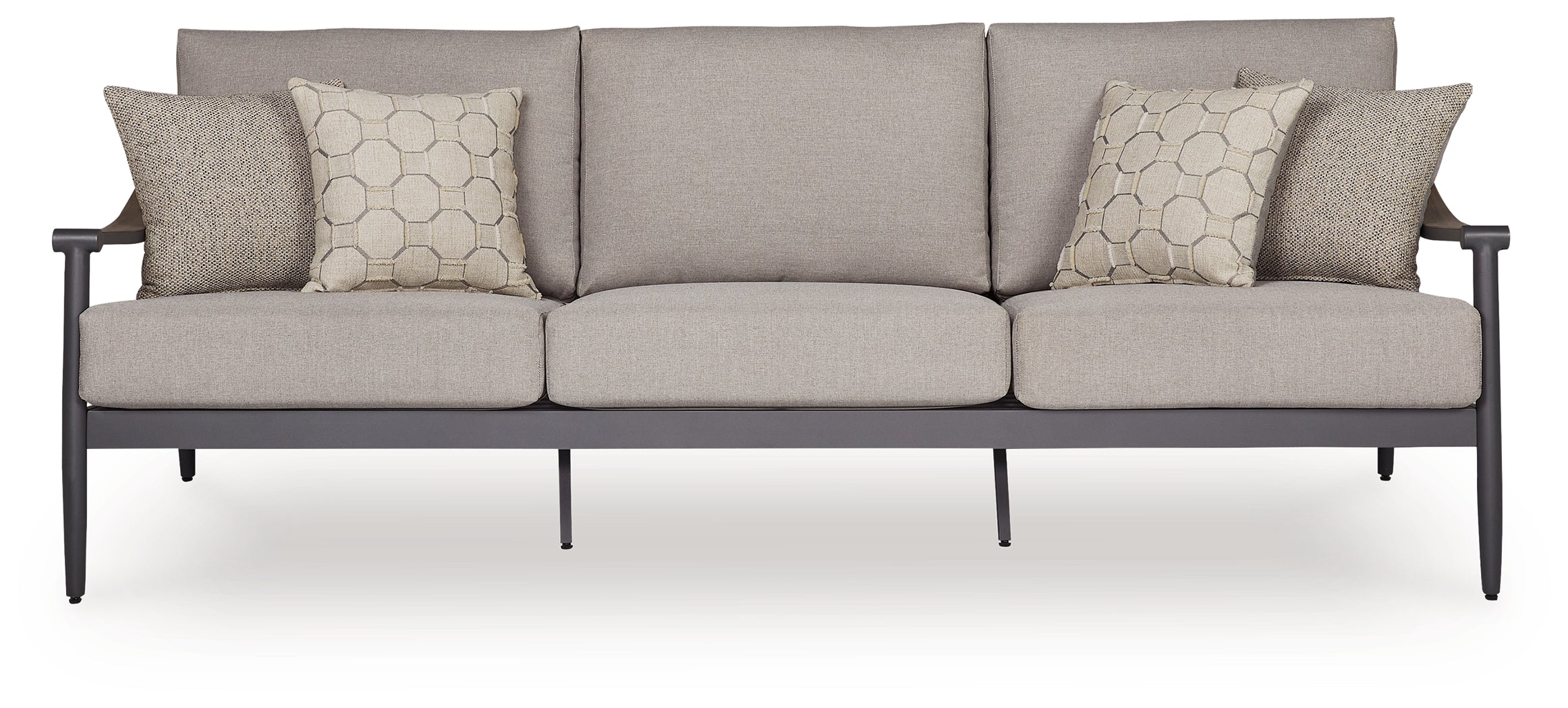 Ocean Beach Gray Outdoor Sofa with Cushion - PCP510-838