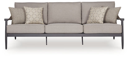 Ocean Beach Gray Outdoor Sofa with Cushion - PCP510-838