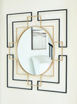 Oceanal Black/Gold Finish Accent Mirror - A8010394