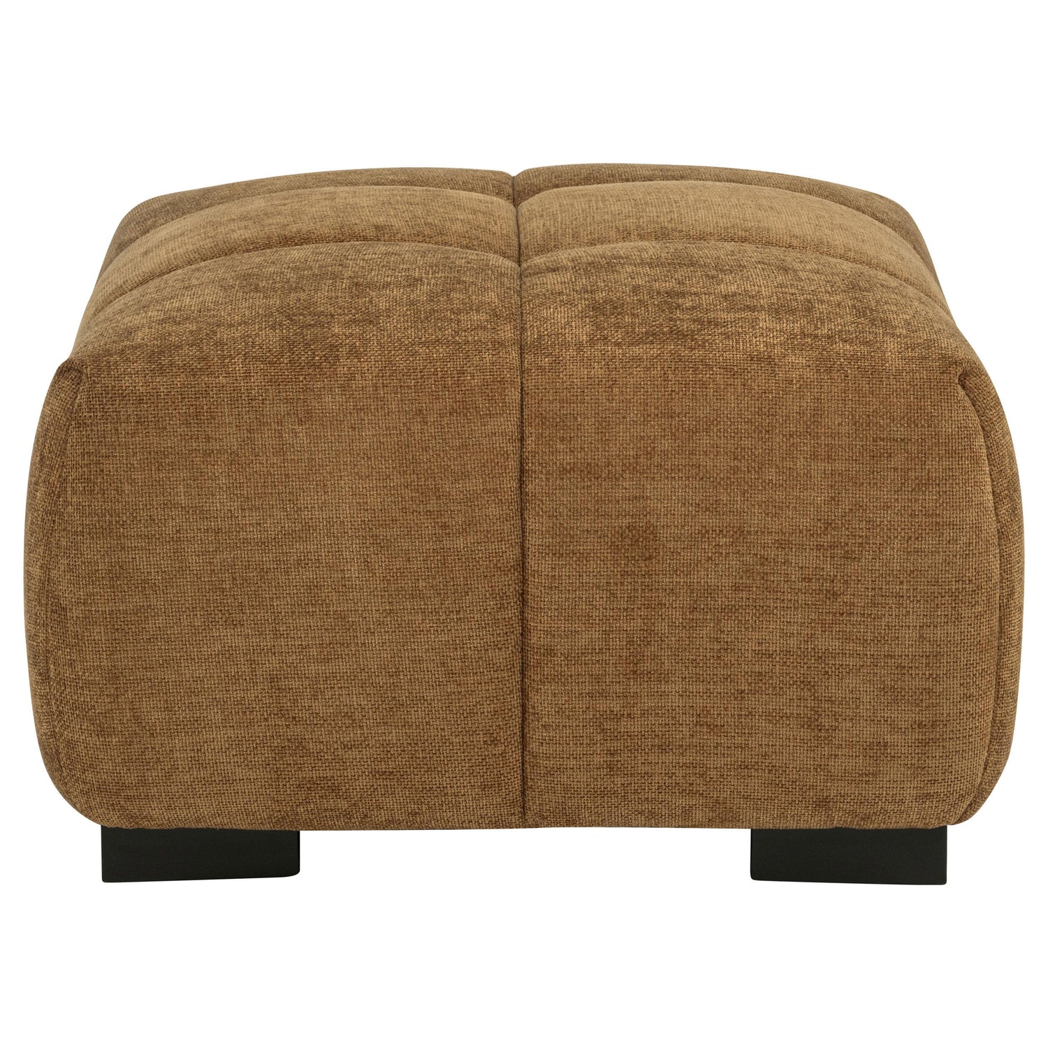 Octavia Fabric Upholstered Rectangular Ottoman Amber - 509344