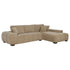Octavia Upholstered Sectional Chaise Sofa Camel - 509961