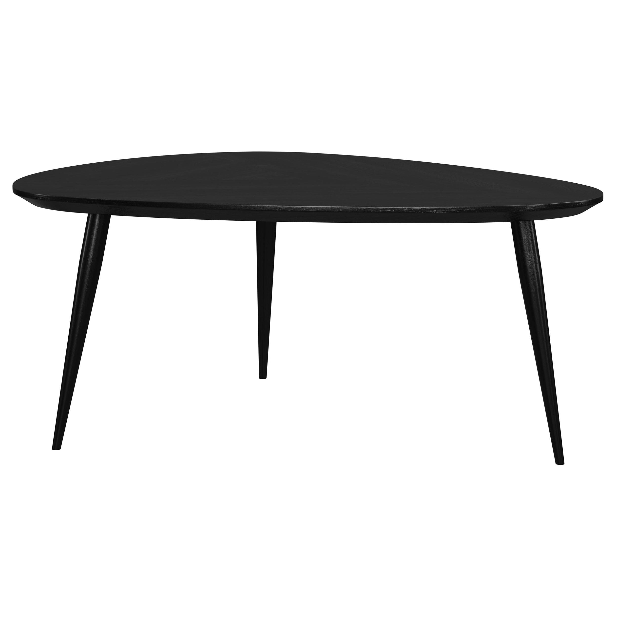 Odessa 2-piece Triangular Coffee and End Table Set Black - 707918-S2