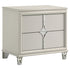Olivia 2-drawer Nightstand Bedside Table Pearl White - 224952