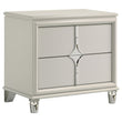 Olivia 2-drawer Nightstand Bedside Table Pearl White - 224952