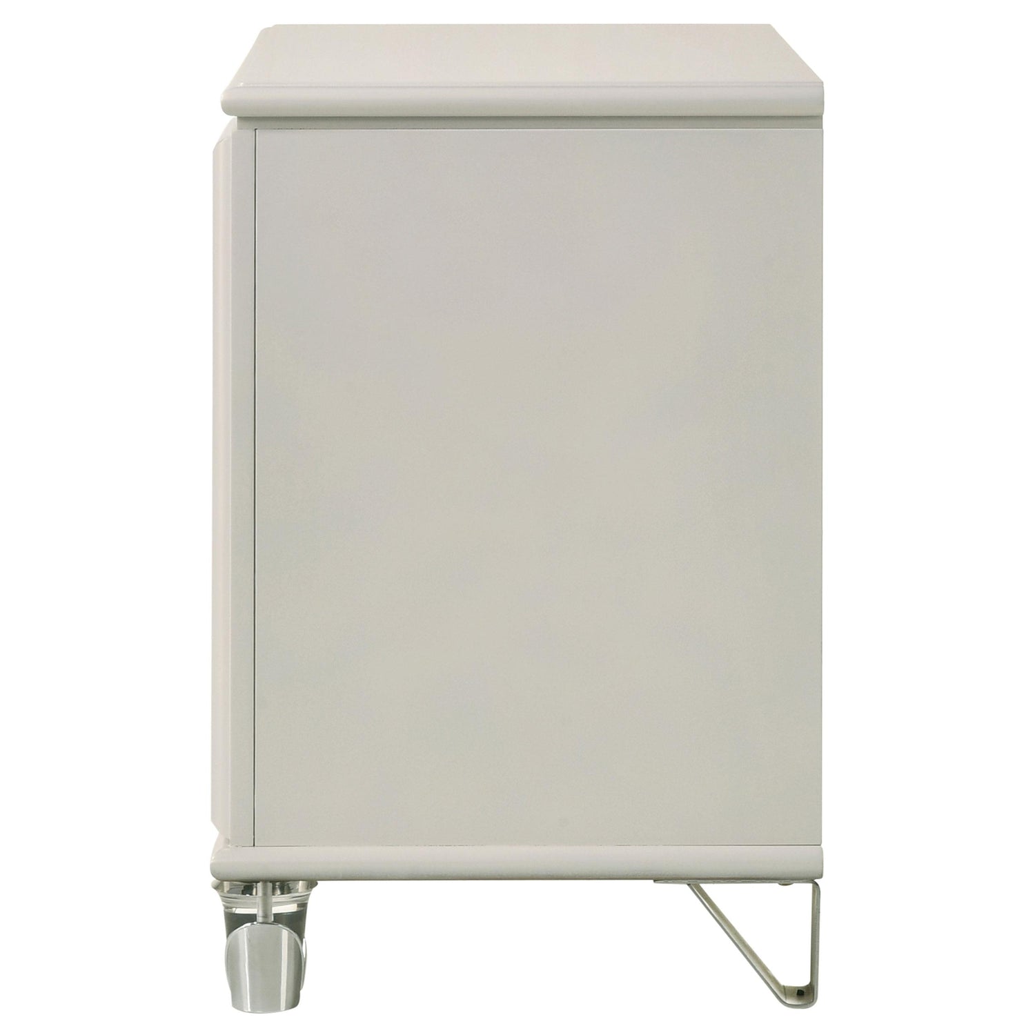 Olivia 2-drawer Nightstand Bedside Table Pearl White - 224952