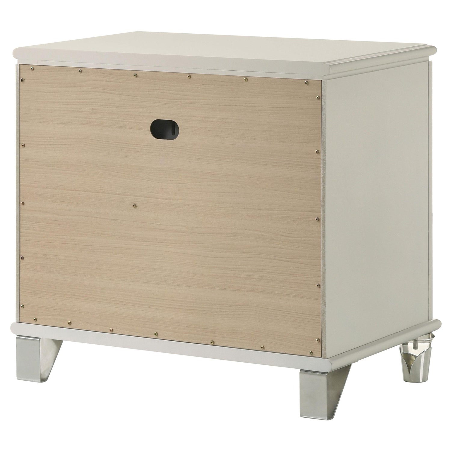 Olivia 2-drawer Nightstand Bedside Table Pearl White - 224952