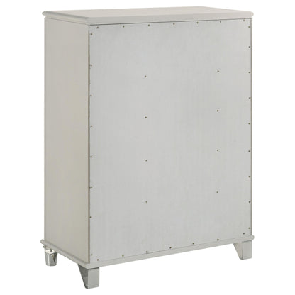 Olivia 4-piece California King Bedroom Set Pearl White - 224951KW-S4