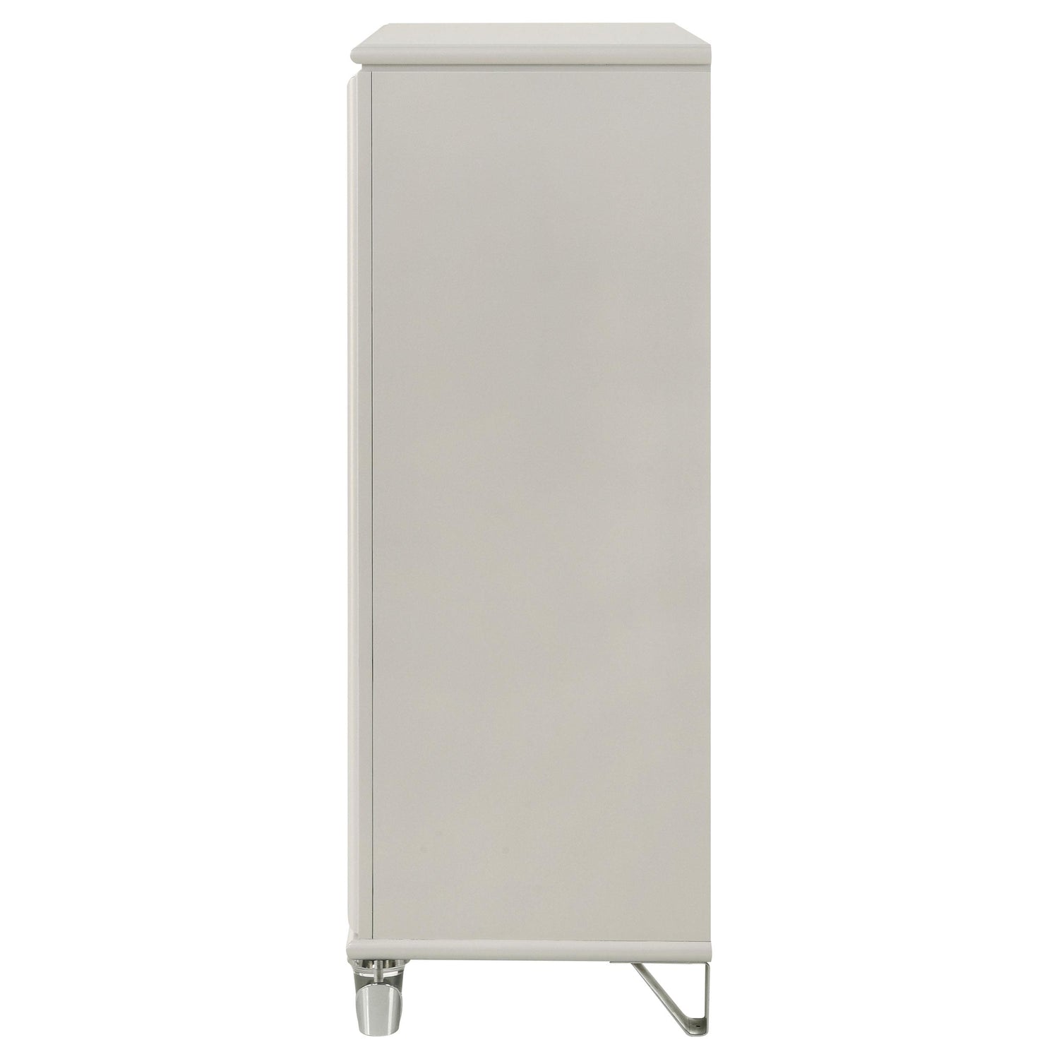 Olivia 5-drawer Bedroom Chest of Drawers Pearl White - 224955