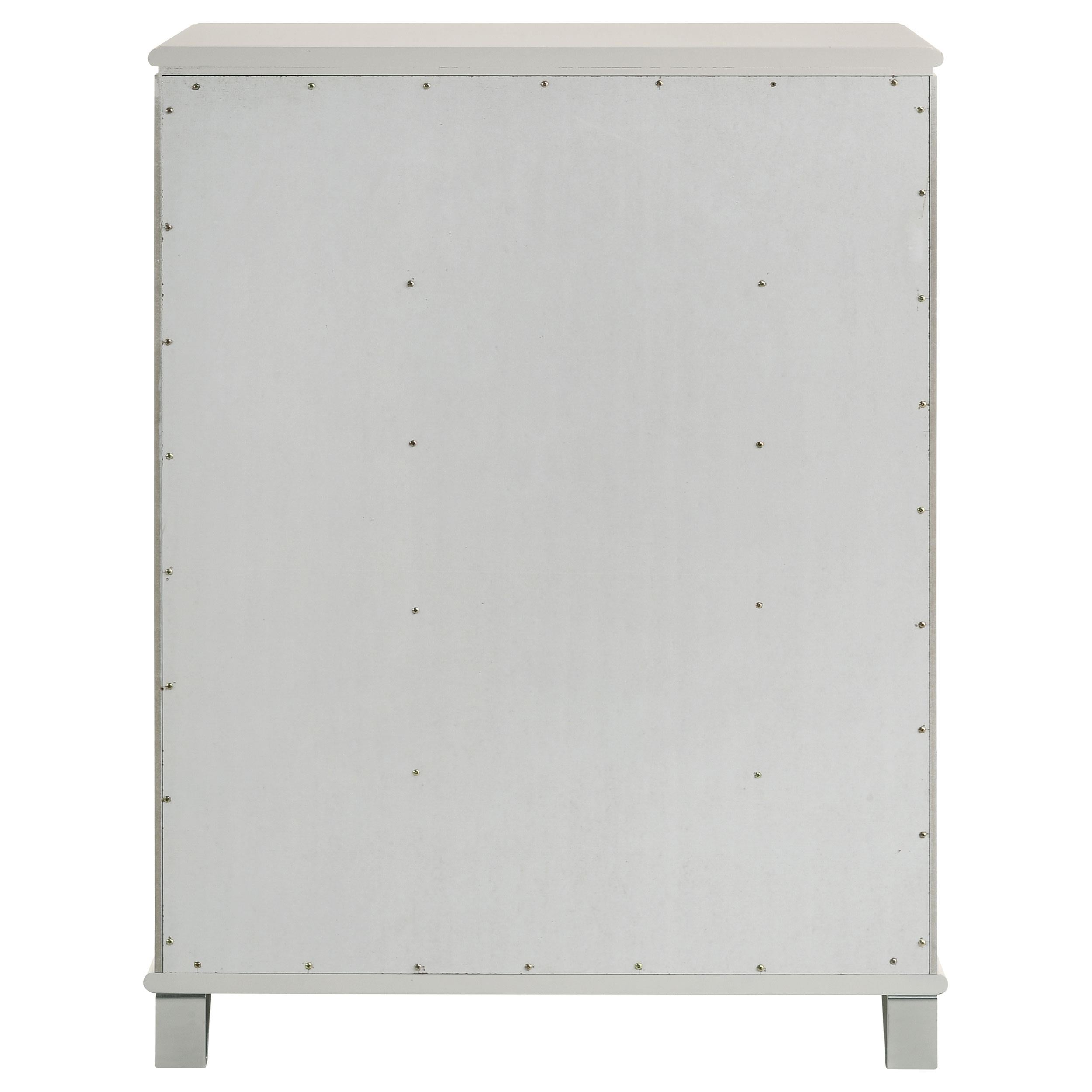 Olivia 5-drawer Bedroom Chest of Drawers Pearl White - 224955