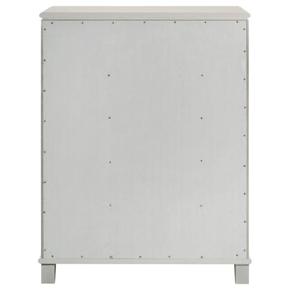 Olivia 5-drawer Bedroom Chest of Drawers Pearl White - 224955