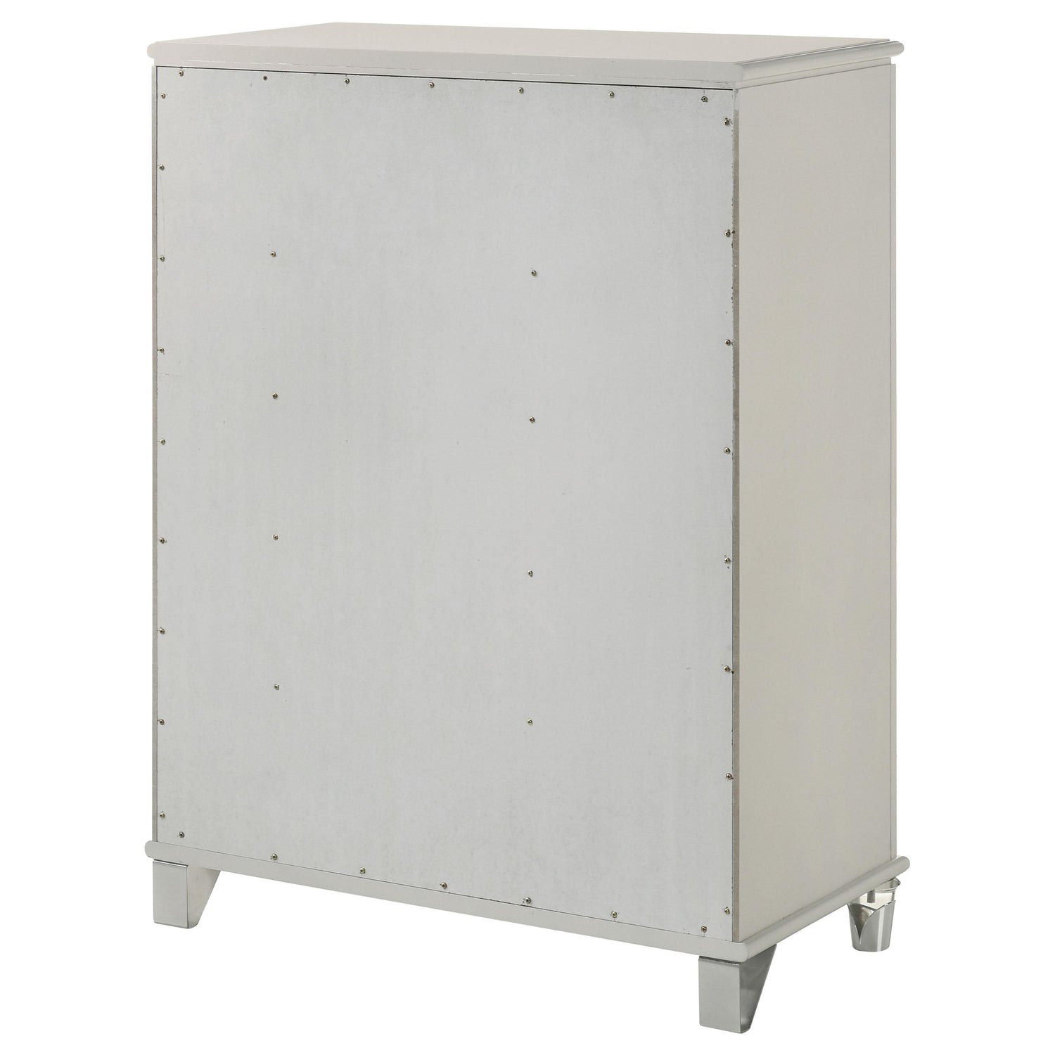 Olivia 5-drawer Bedroom Chest of Drawers Pearl White - 224955
