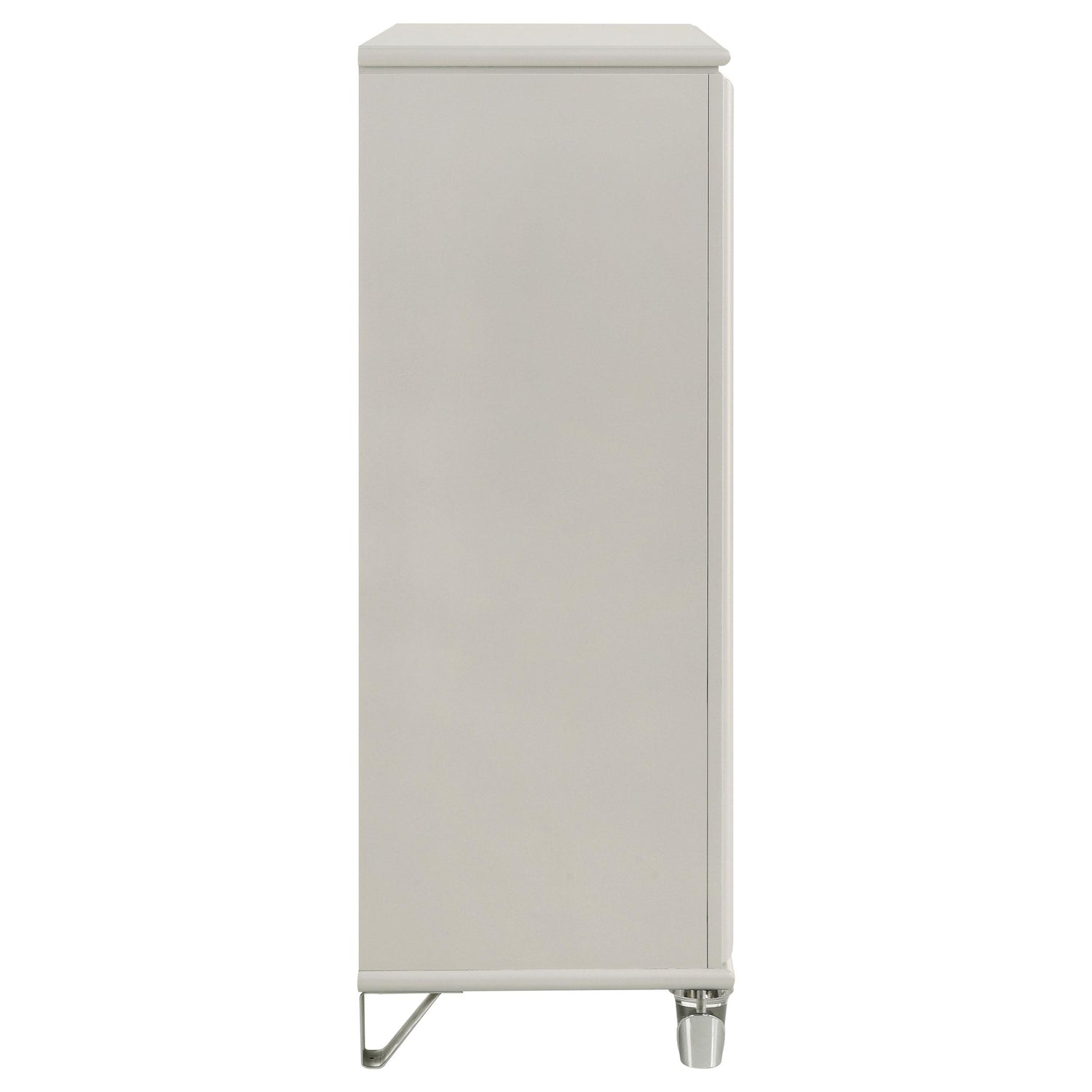 Olivia 5-drawer Bedroom Chest of Drawers Pearl White - 224955