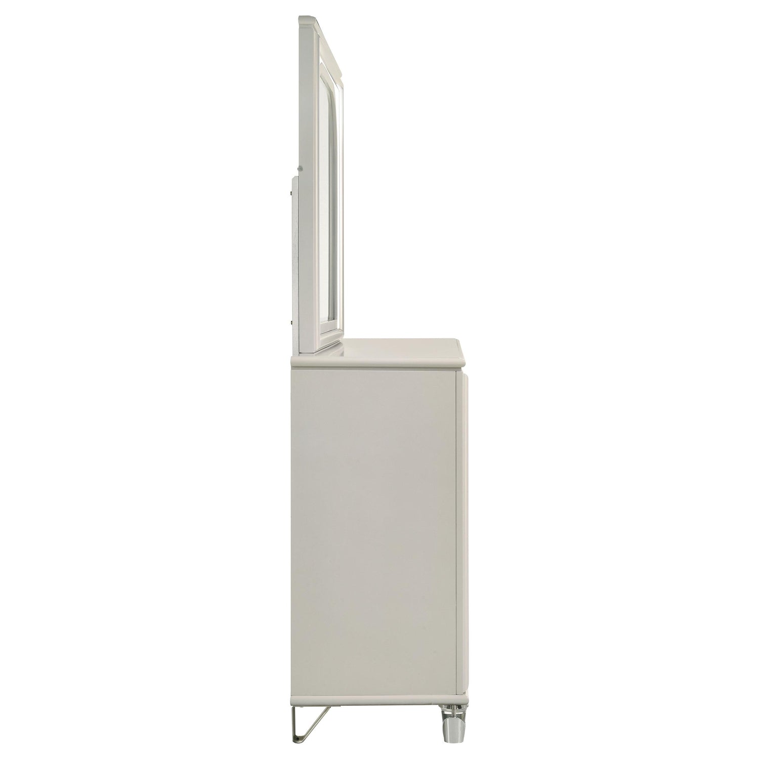 Olivia 6-drawer Dresser and LED Mirror Pearl White - 224953M