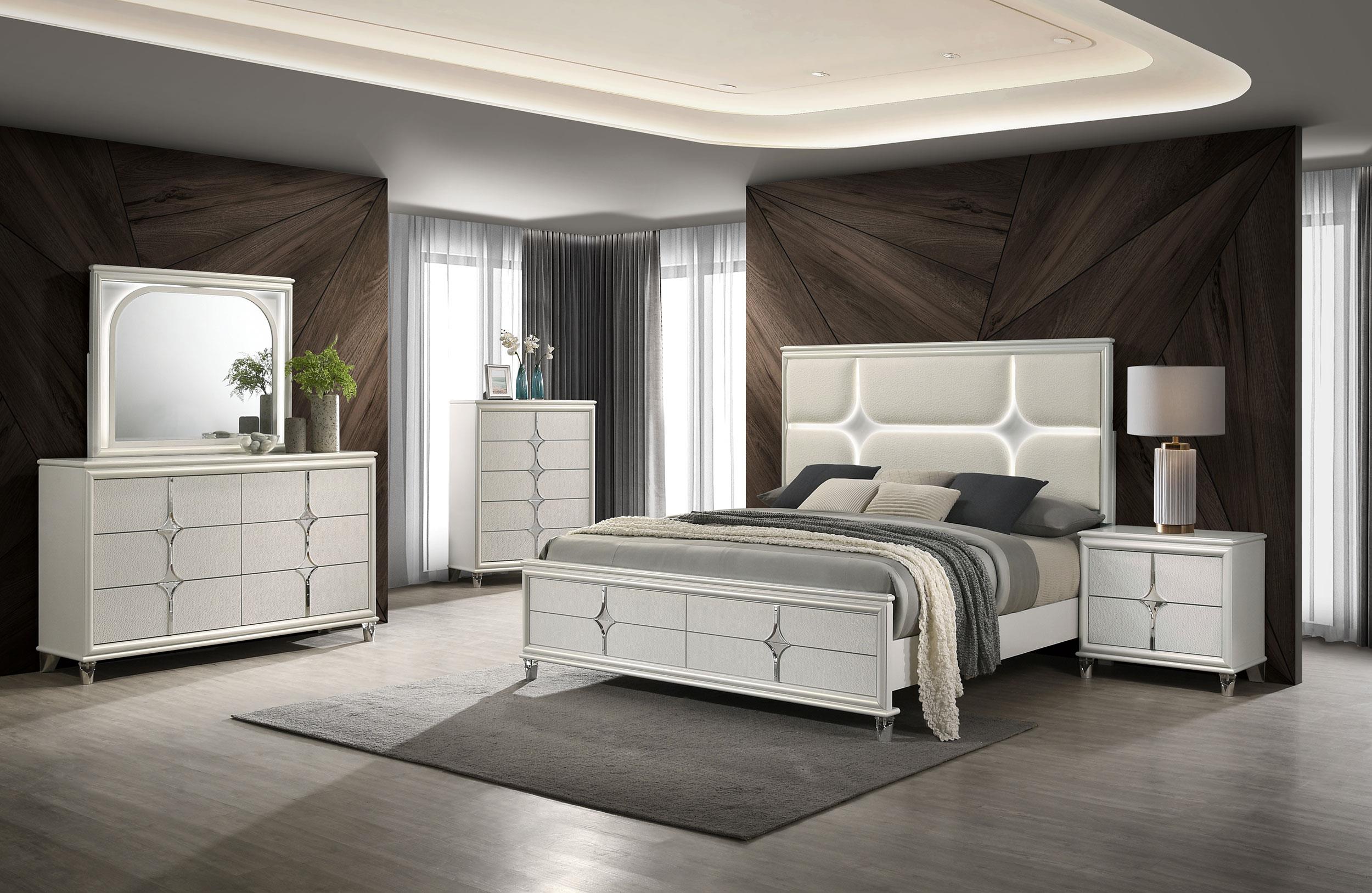 Olivia 6-drawer Dresser Cabinet Pearl White - 224953