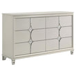 Olivia 6-drawer Dresser Cabinet Pearl White - 224953