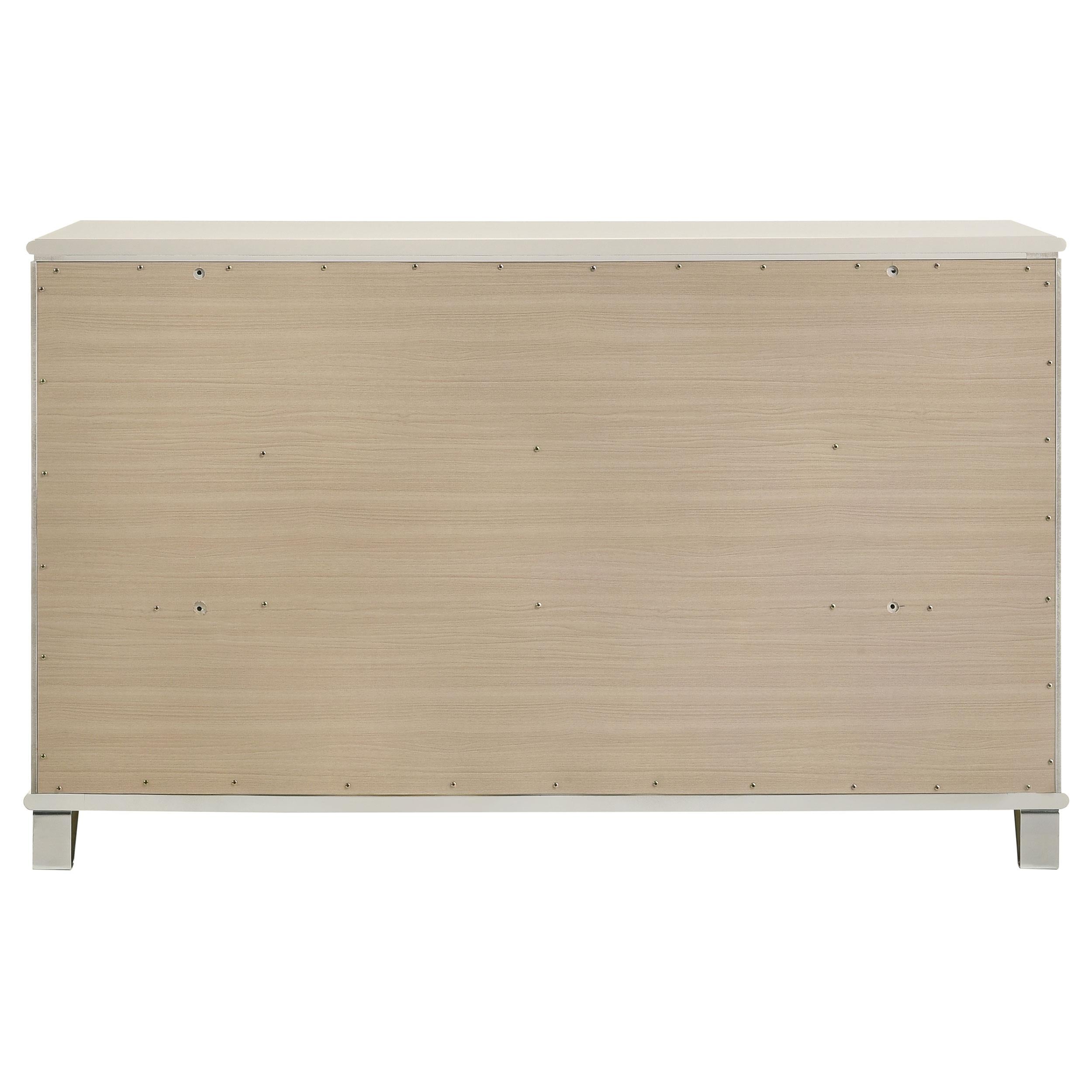 Olivia 6-drawer Dresser Cabinet Pearl White - 224953