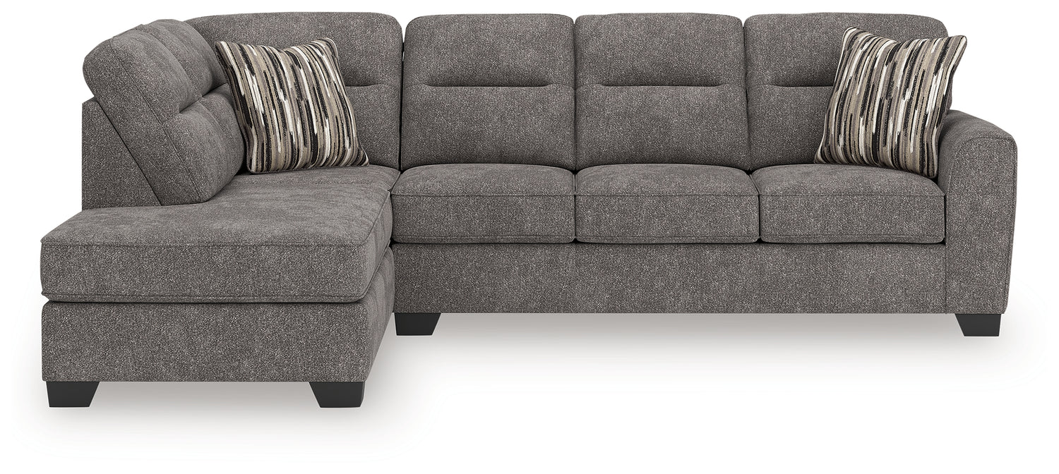 Olten Graphite 2-Piece Sectional with Chaise - 31305S1
