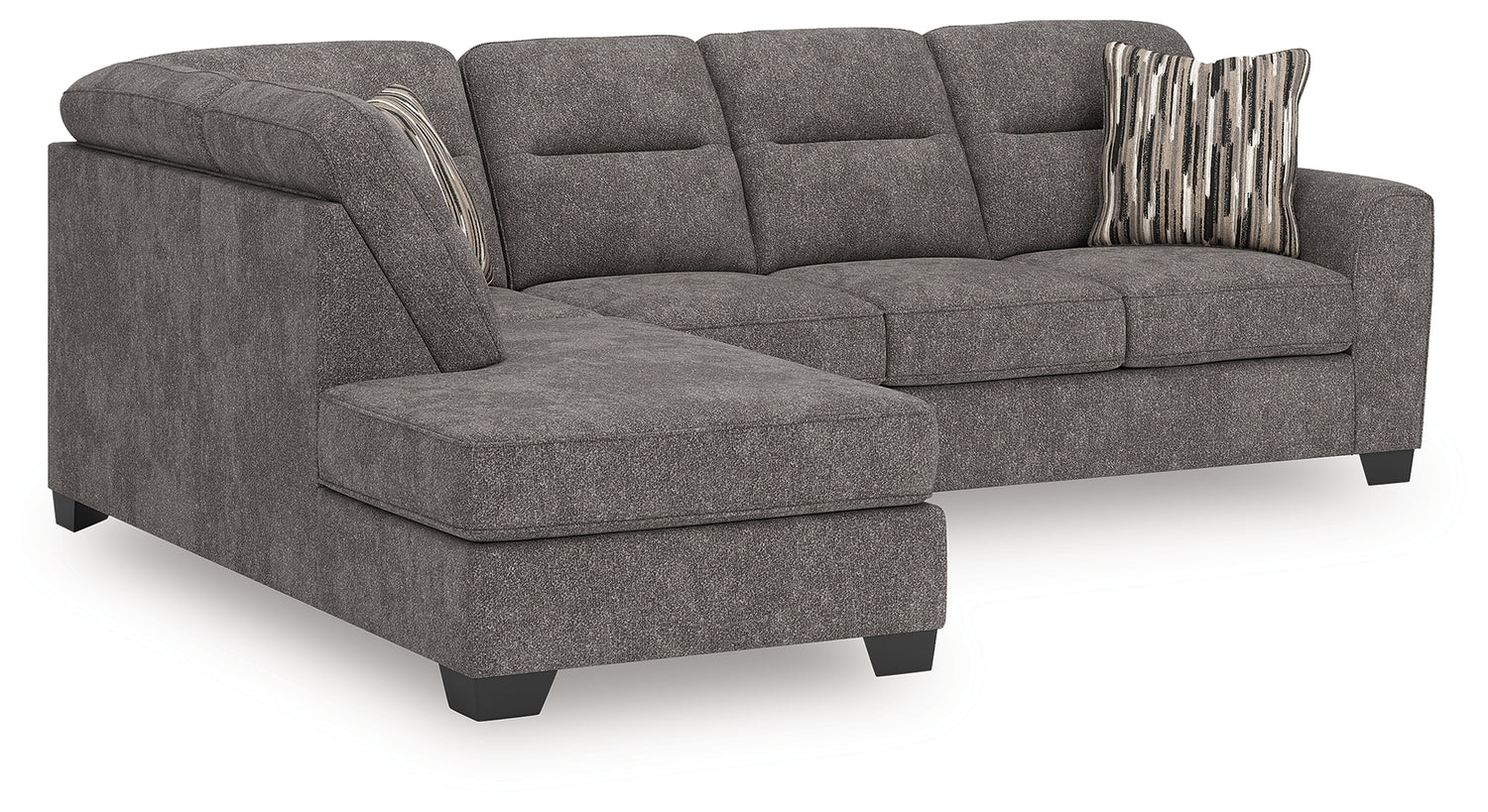Olten Graphite 2-Piece Sectional with Chaise - 31305S1