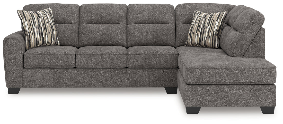 Olten Graphite 2-Piece Sectional with Chaise - 31305S2