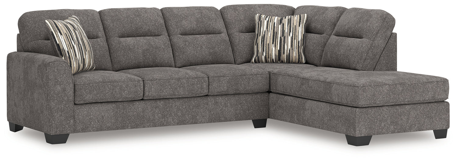 Olten Graphite 2-Piece Sectional with Chaise - 31305S2