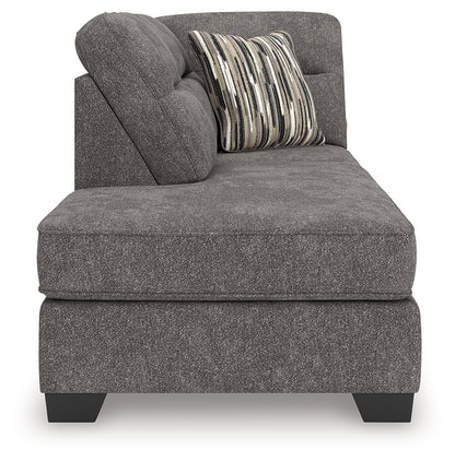 Olten Graphite Left-Arm Facing Corner Chaise - 3130516