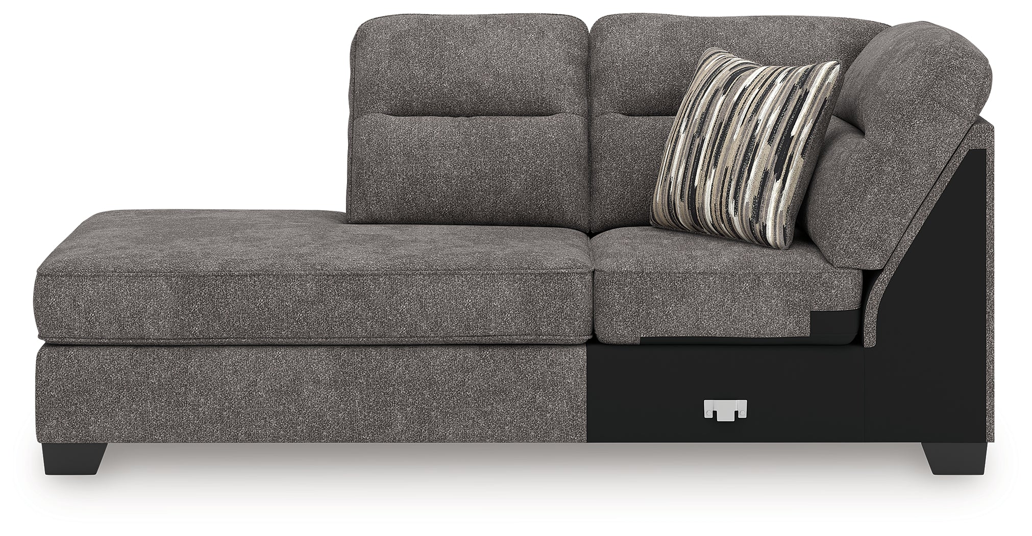 Olten Graphite Left-Arm Facing Corner Chaise - 3130516