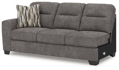Olten Graphite Left-Arm Facing Sofa - 3130566
