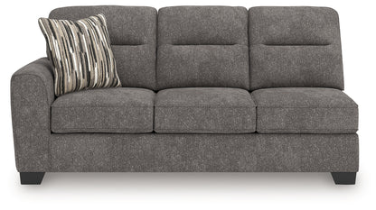 Olten Graphite Left-Arm Facing Sofa - 3130566