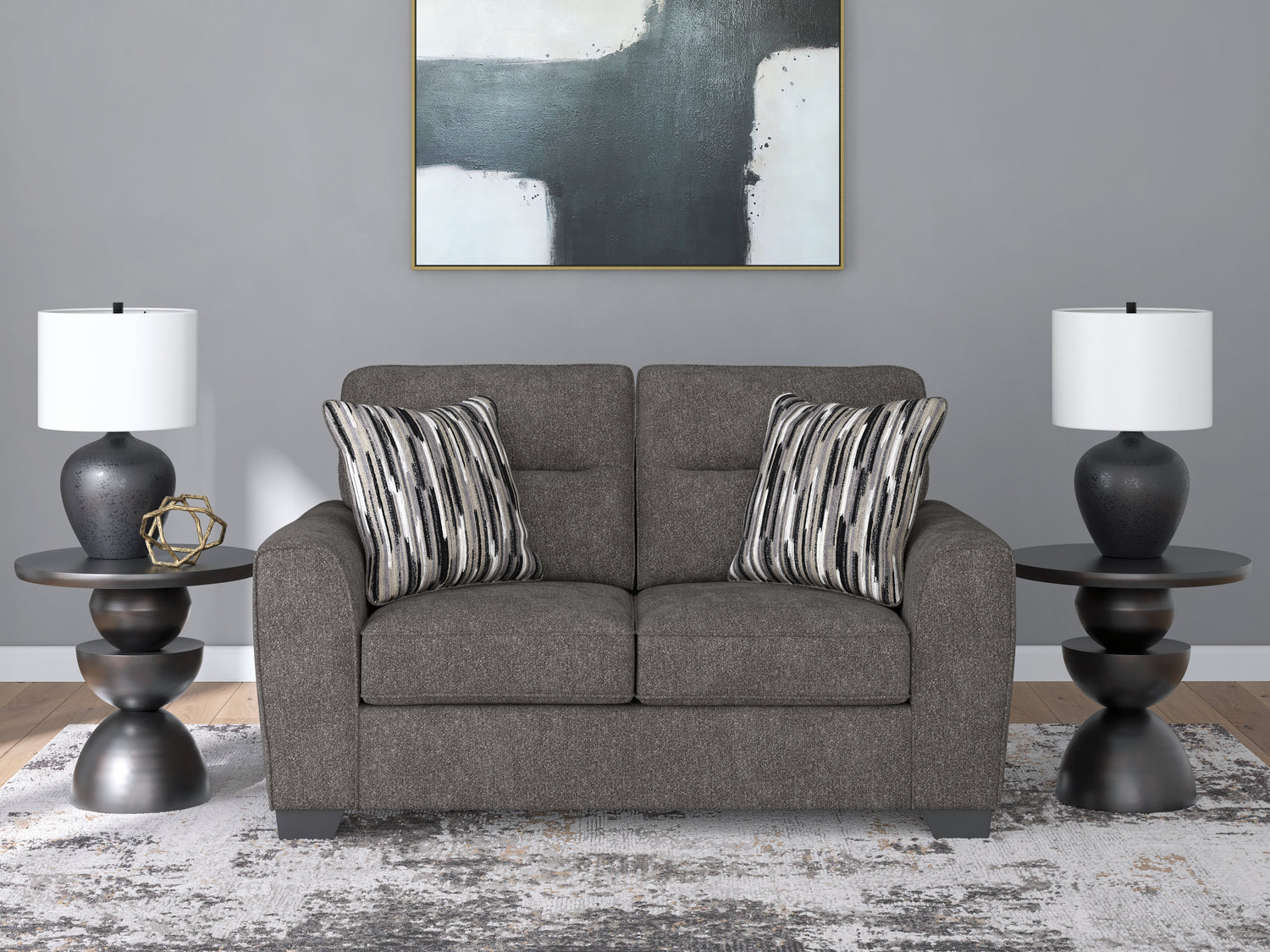 Olten Graphite Loveseat - 3130535