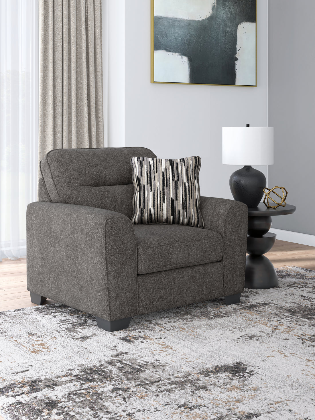 Olten Graphite Oversized Chair - 3130523
