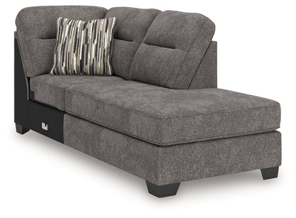 Olten Graphite Right-Arm Facing Corner Chaise - 3130517