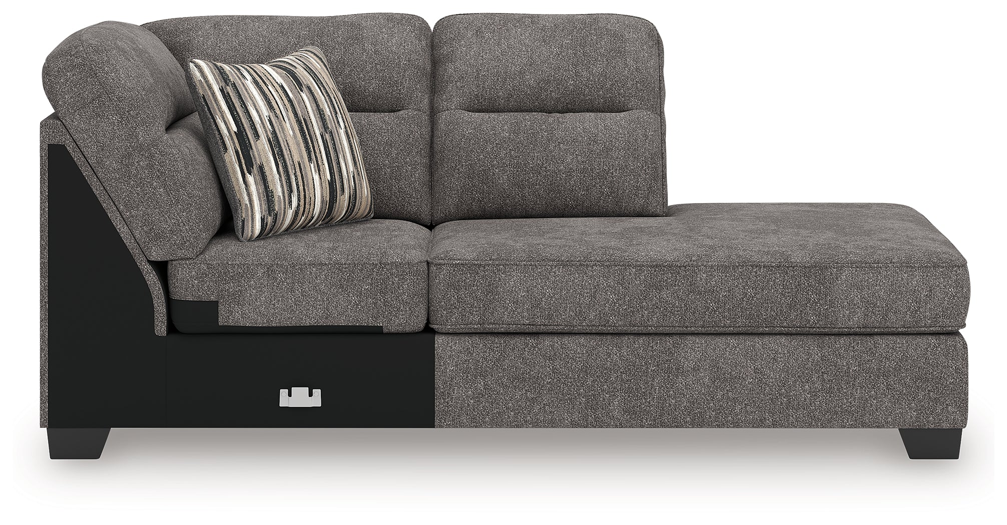 Olten Graphite Right-Arm Facing Corner Chaise - 3130517