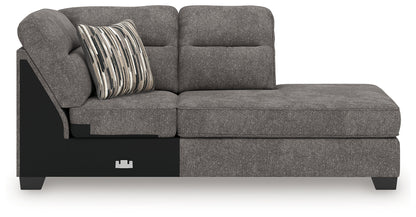 Olten Graphite Right-Arm Facing Corner Chaise - 3130517
