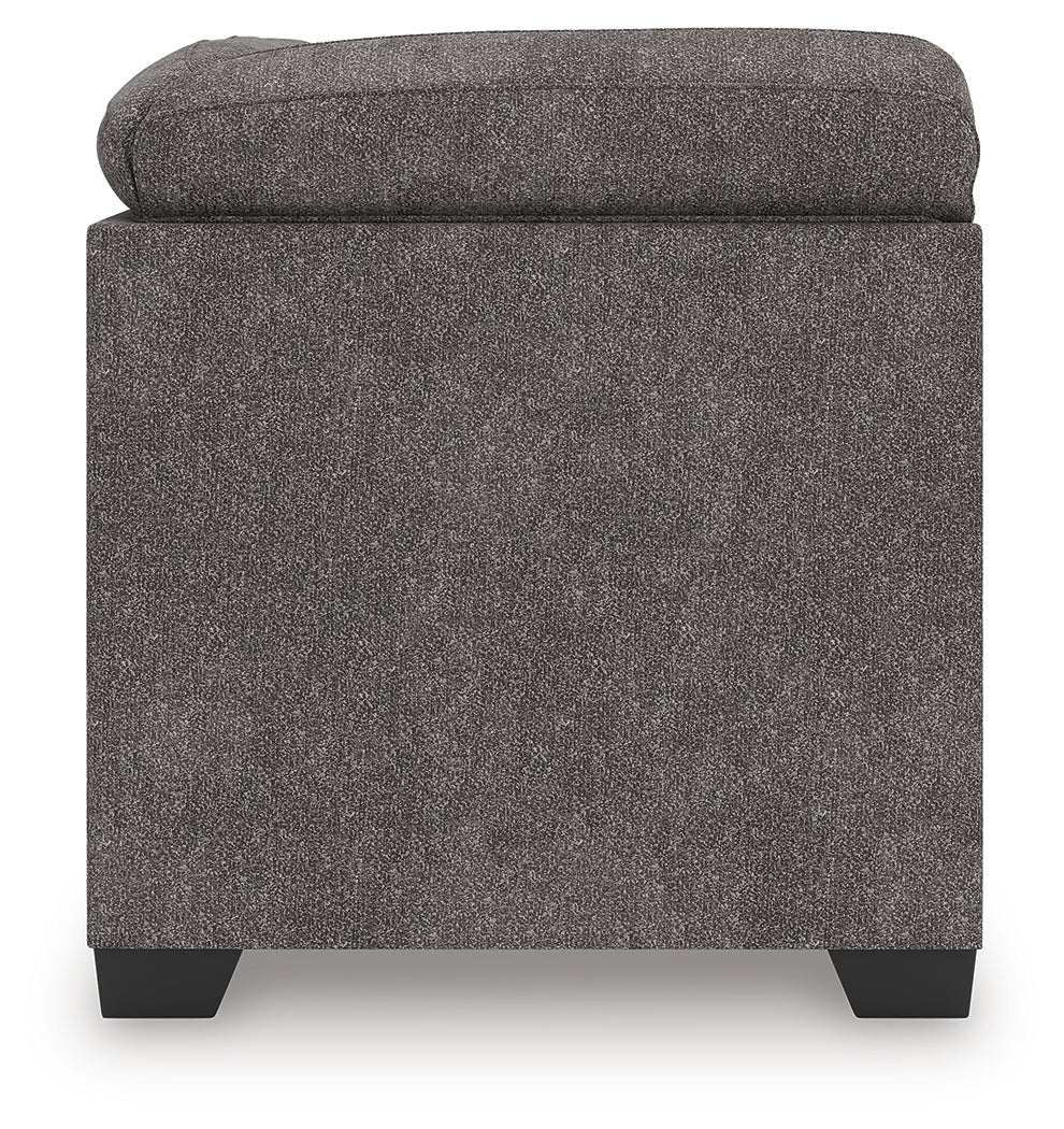 Olten Graphite Right-Arm Facing Corner Chaise - 3130517