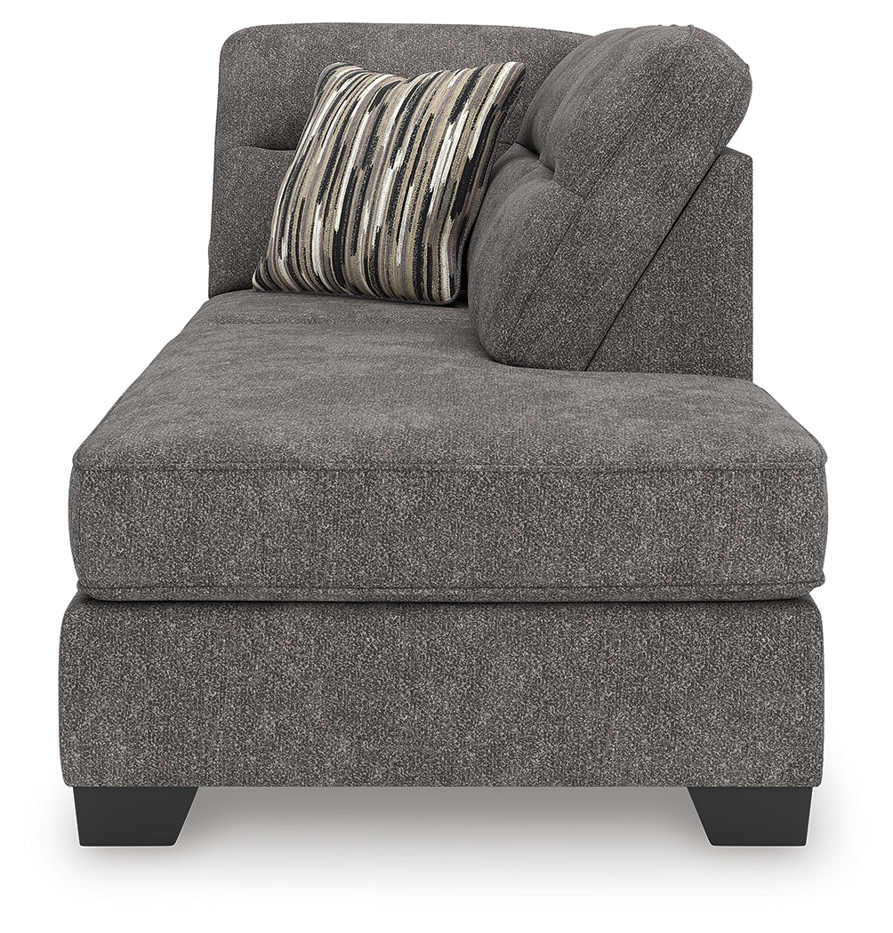 Olten Graphite Right-Arm Facing Corner Chaise - 3130517